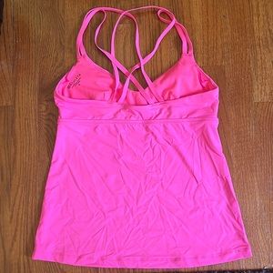 Athleta womens pink tank top